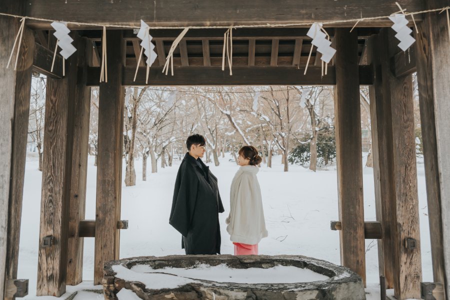 H&V: Snowy pre-wedding in Hokkaido by Kuma on OneThreeOneFour 5