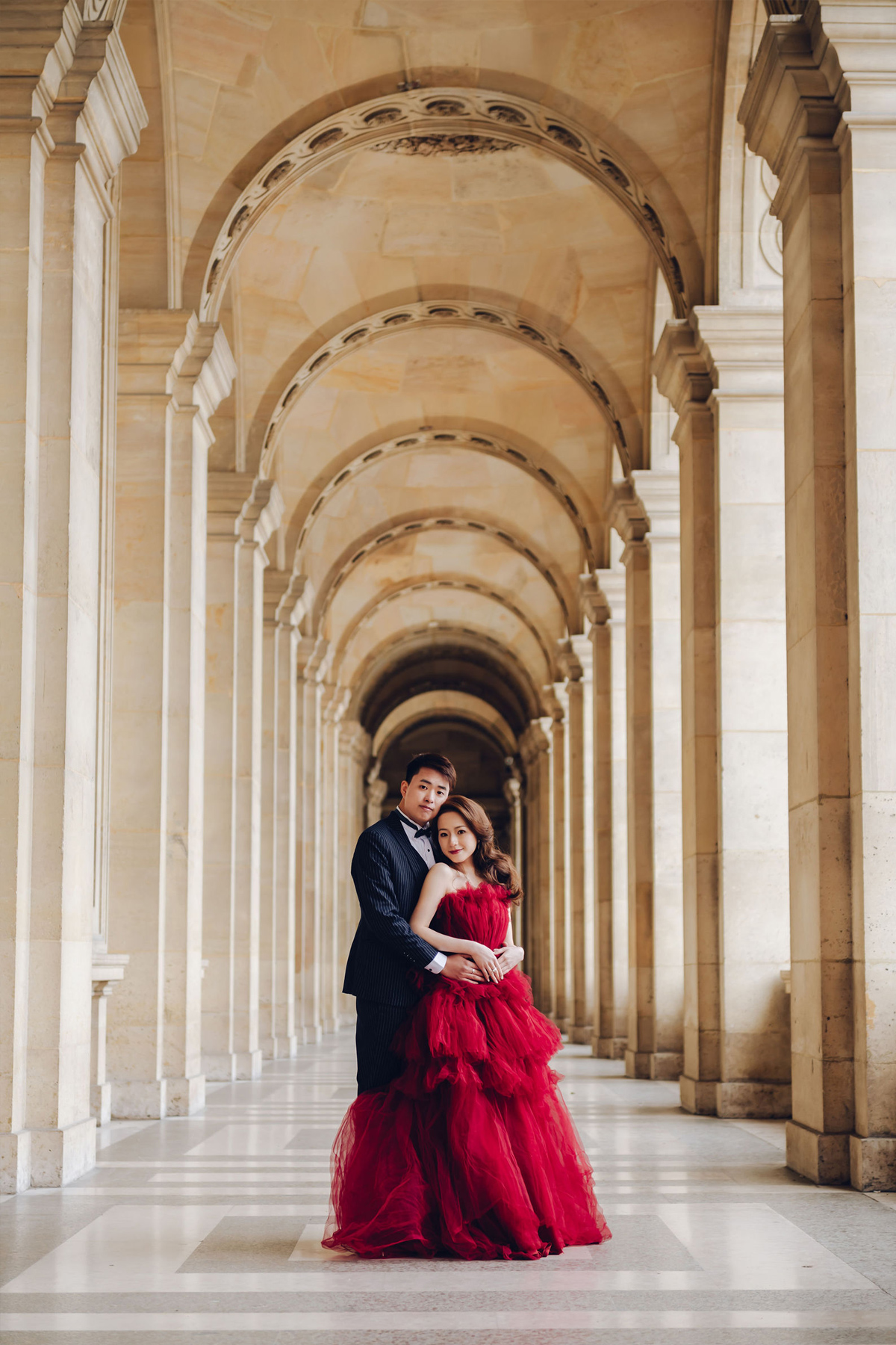 Eternal Love in Paris: Pre-Wedding Photoshoot for Hong Kong Couple | Eiffel Tower, Trocadero, Café, Louvre, Alexandre III Bridge by Arnel on OneThreeOneFour 20
