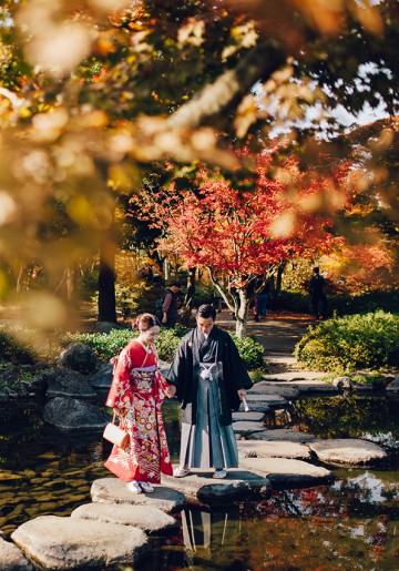 Japan Tokyo Kimono Photoshoot At Tachikawa Park During Autumn 