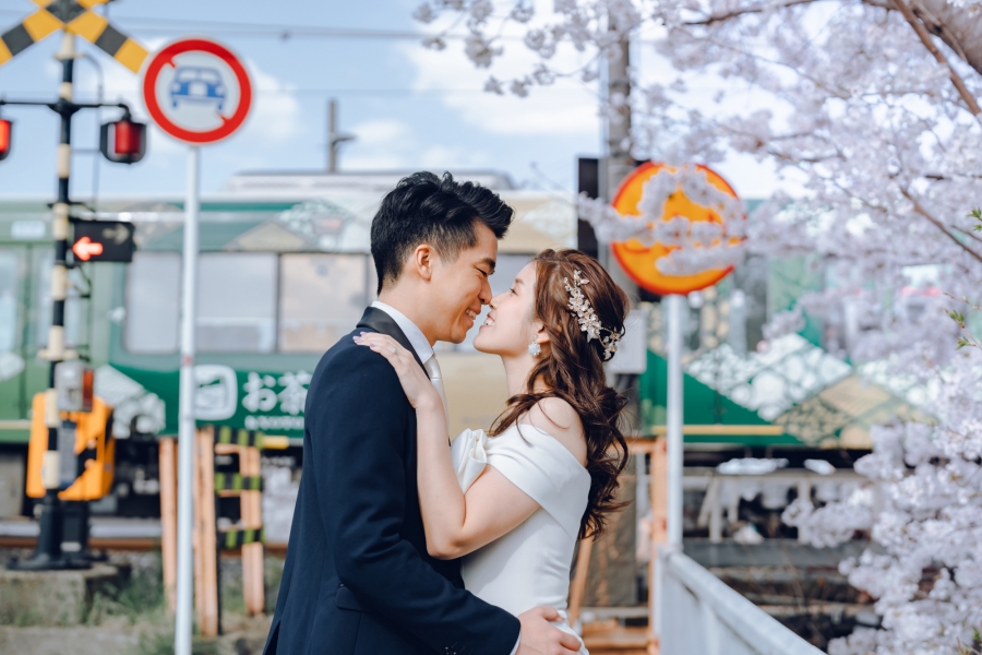 Blossoming Love in Kyoto & Nara: Cherry Blossom Pre-Wedding Photoshoot with Crystal & Sean by Kinosaki on OneThreeOneFour 11