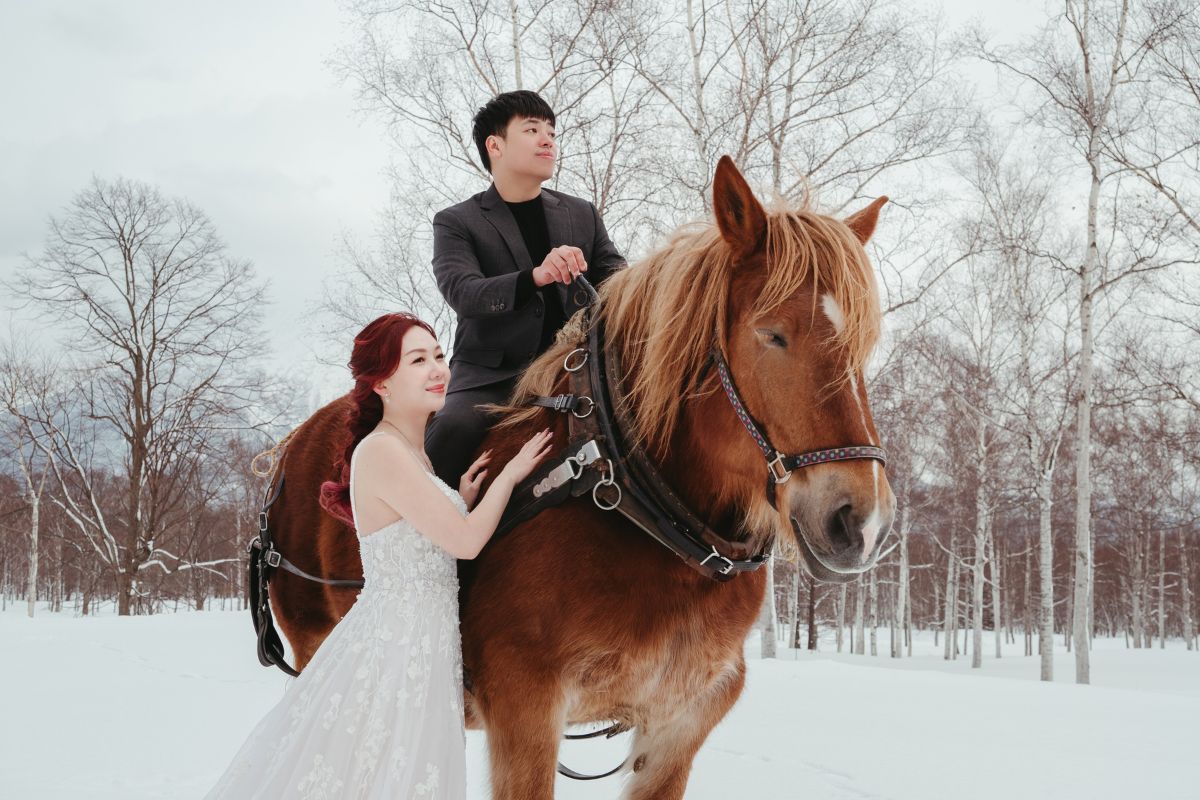 Hokkaido Winter Photoshoot Hirafu Village Lake Toya Niseko Horse Hilton Niseko Village by Kuma on OneThreeOneFour 7