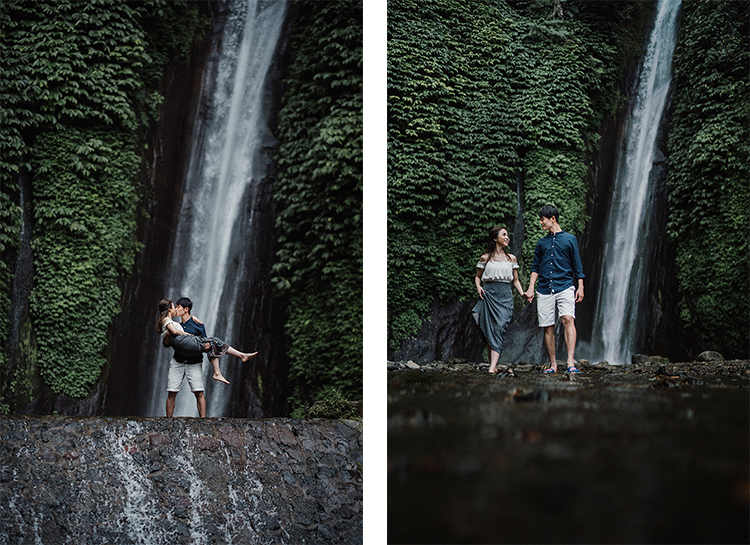 wedding photoshoot bali waterfall