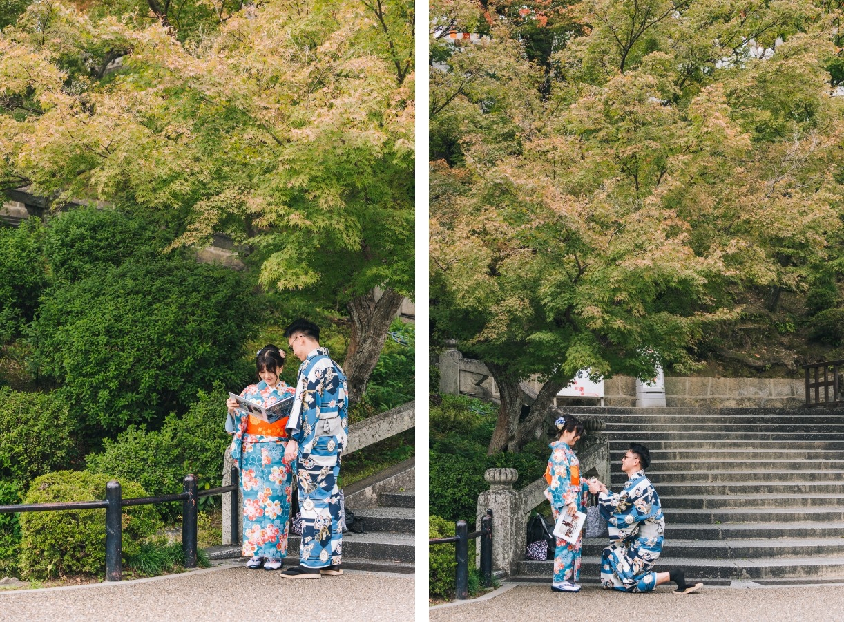 K: Autumn kimono pre-wedding in Kyoto, Higashiyama District by Shu Hao on OneThreeOneFour 9