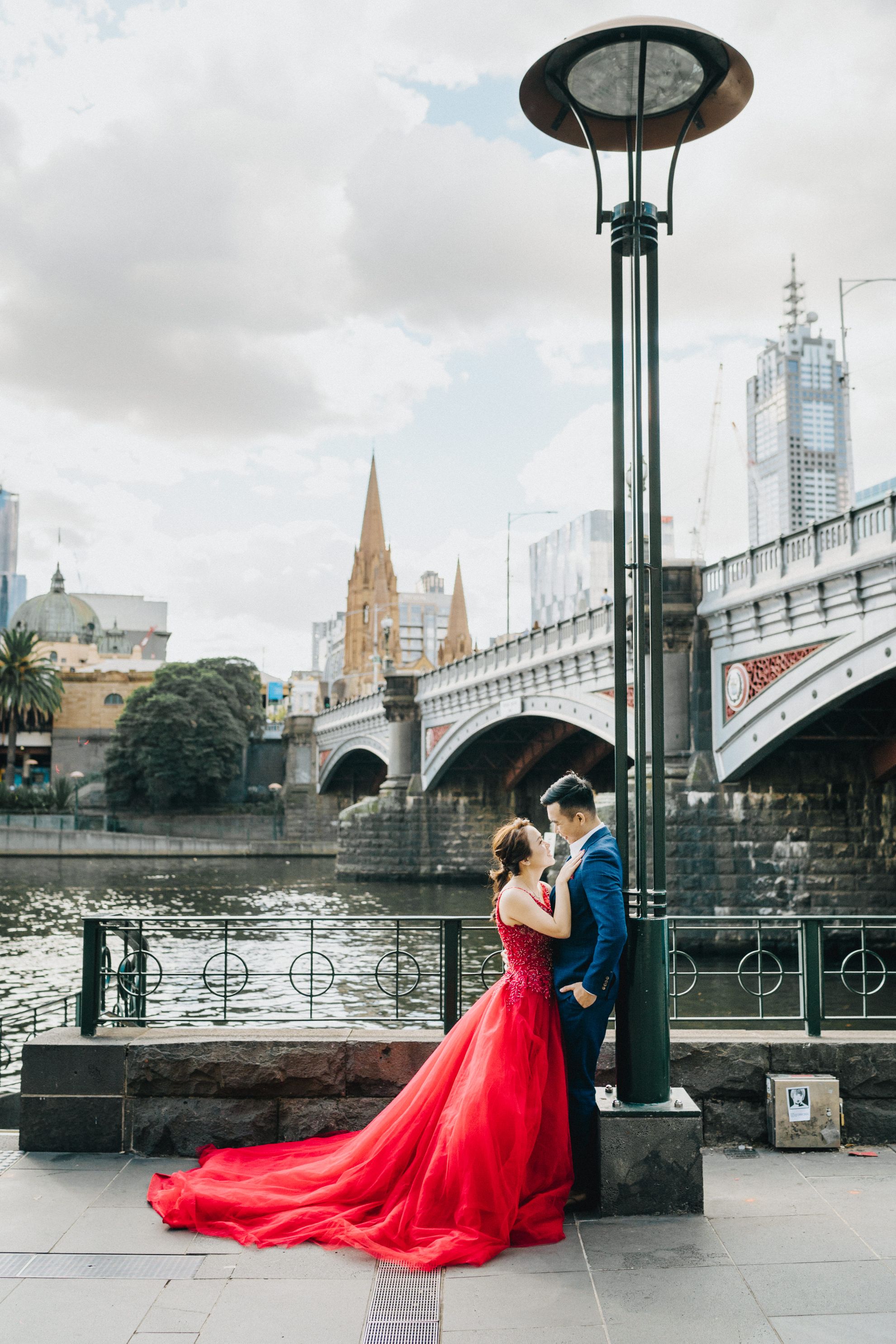 F&J: Melbourne Pre-wedding Photoshoot at St Patrick's Cathedral and Yarra River by Felix on OneThreeOneFour 18
