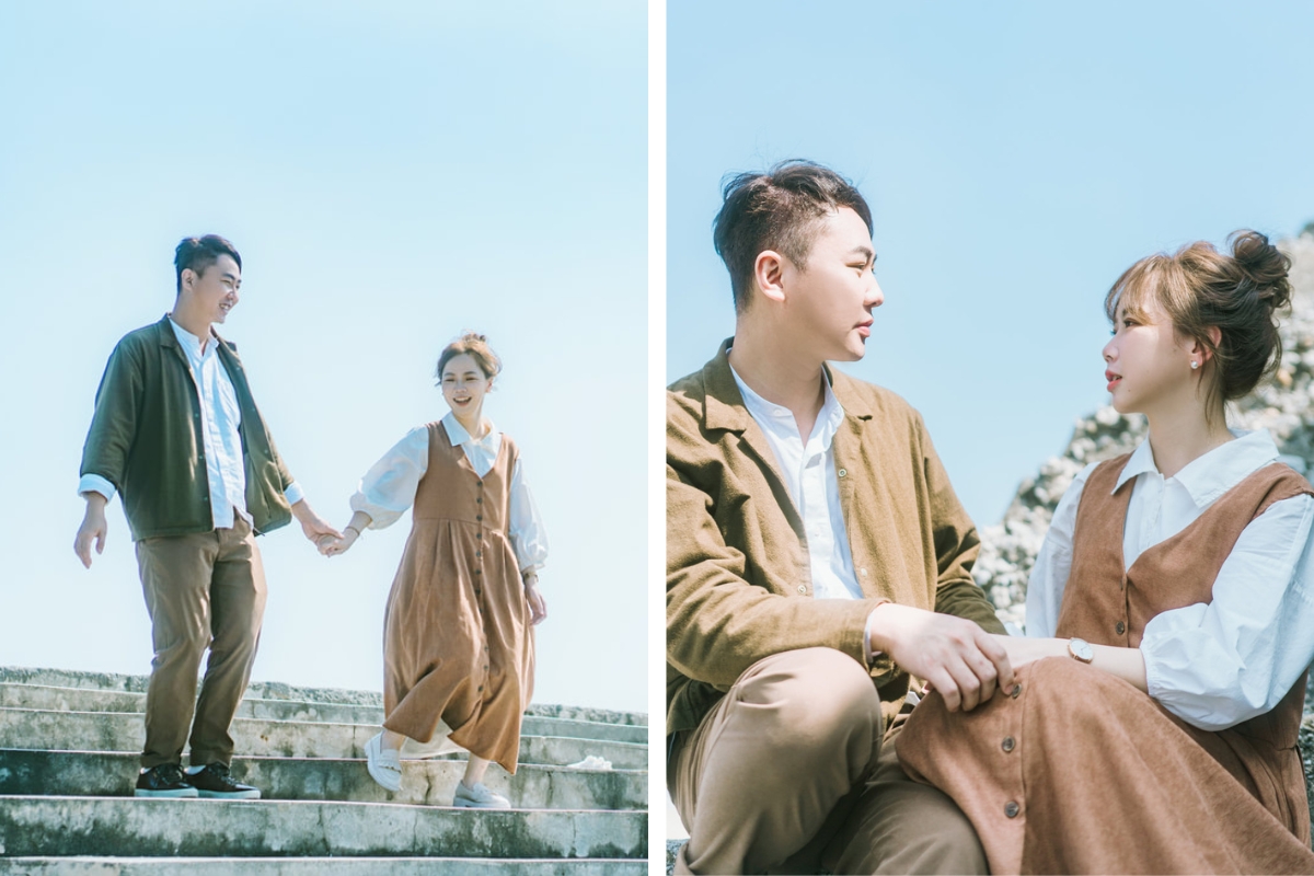 Taiwan Pre-Wedding Photoshoot Ferry Ride Pier Old Town Sea Beach by  on OneThreeOneFour 10