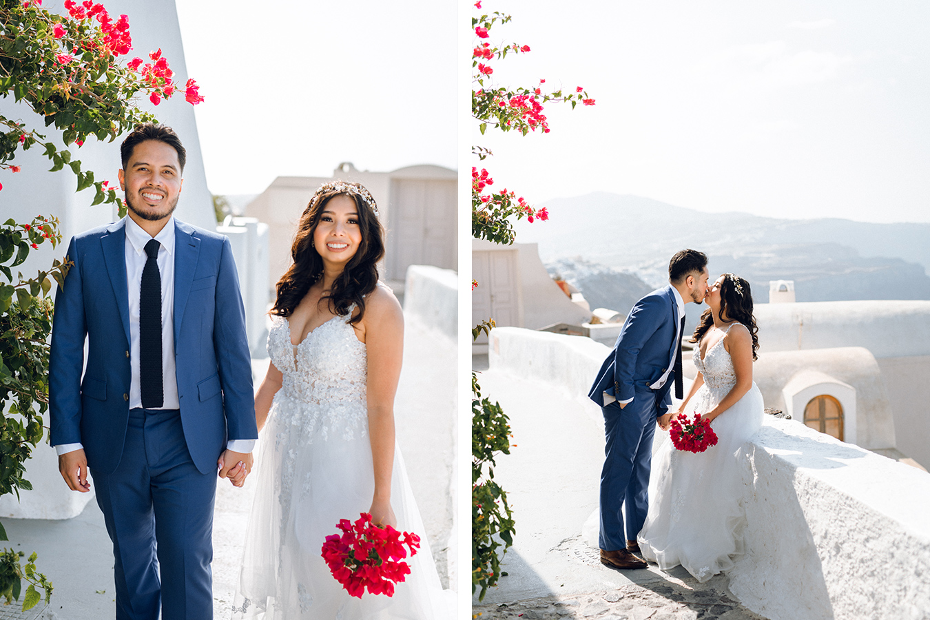 Dreamy & Romantic Santorini Pre-Wedding Photoshoot by Christina on OneThreeOneFour 17