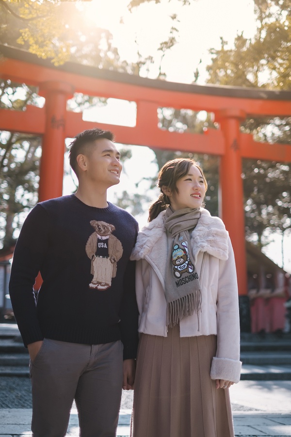 Japan Kyoto Pre-Wedding at Fushimi Inari Shrine and Nara Park by Kinosaki  on OneThreeOneFour 6