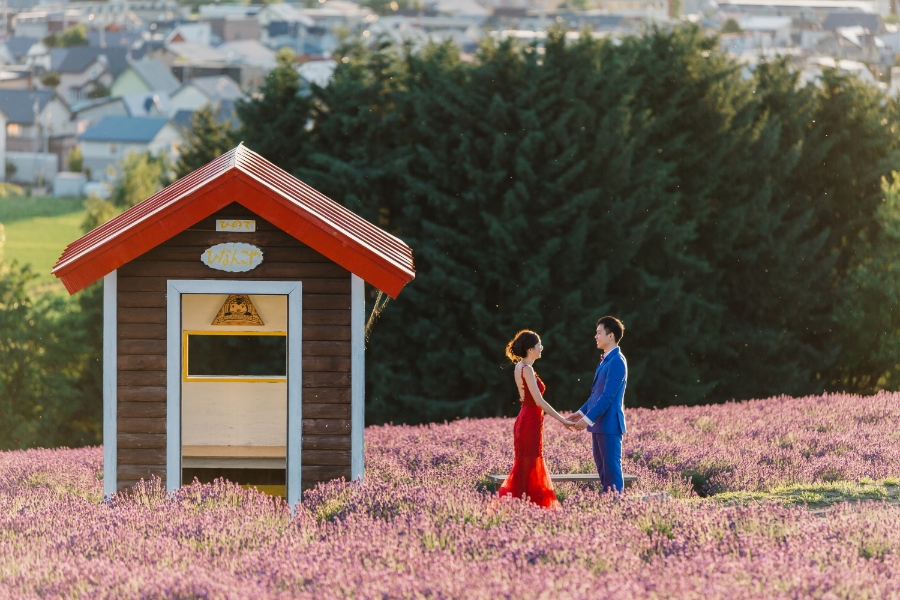 Hokkaido Lavender Pre-Wedding Photography at Roller Coaster Road and Lavender Park by Kouta on OneThreeOneFour 24