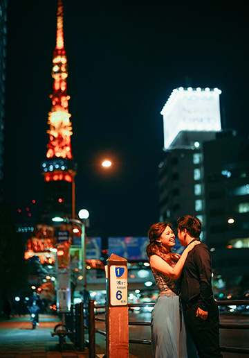 A&C: Tokyo Garden Pre-wedding Photoshoot