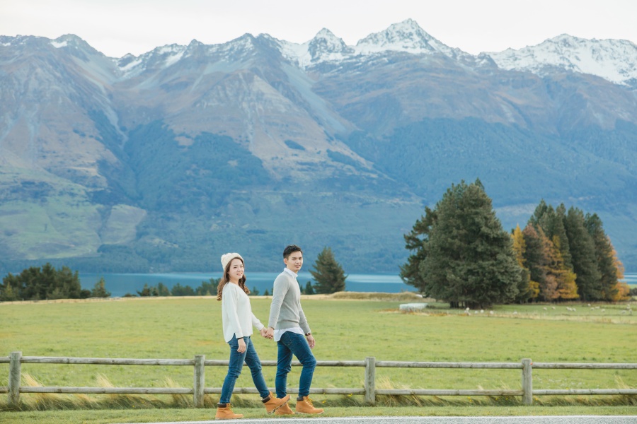 New Zealand Pre-Wedding Photoshoot At Coromandel Peak, Arrowtown And Alpaca Farm by Felix  on OneThreeOneFour 43