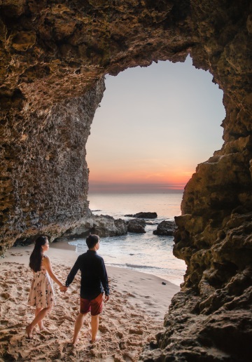 Pre-Wedding Photographer In Bali: Photoshoot At Mount Batur, Kintamani Forest, Cepung Waterfall And Tegal Wangi Beach