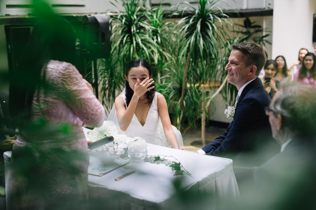 Singapore Wedding Day Photography: Intimate Interracial Wedding At Da Paolo Restaurant And Bar  by Cheng  on OneThreeOneFour 21
