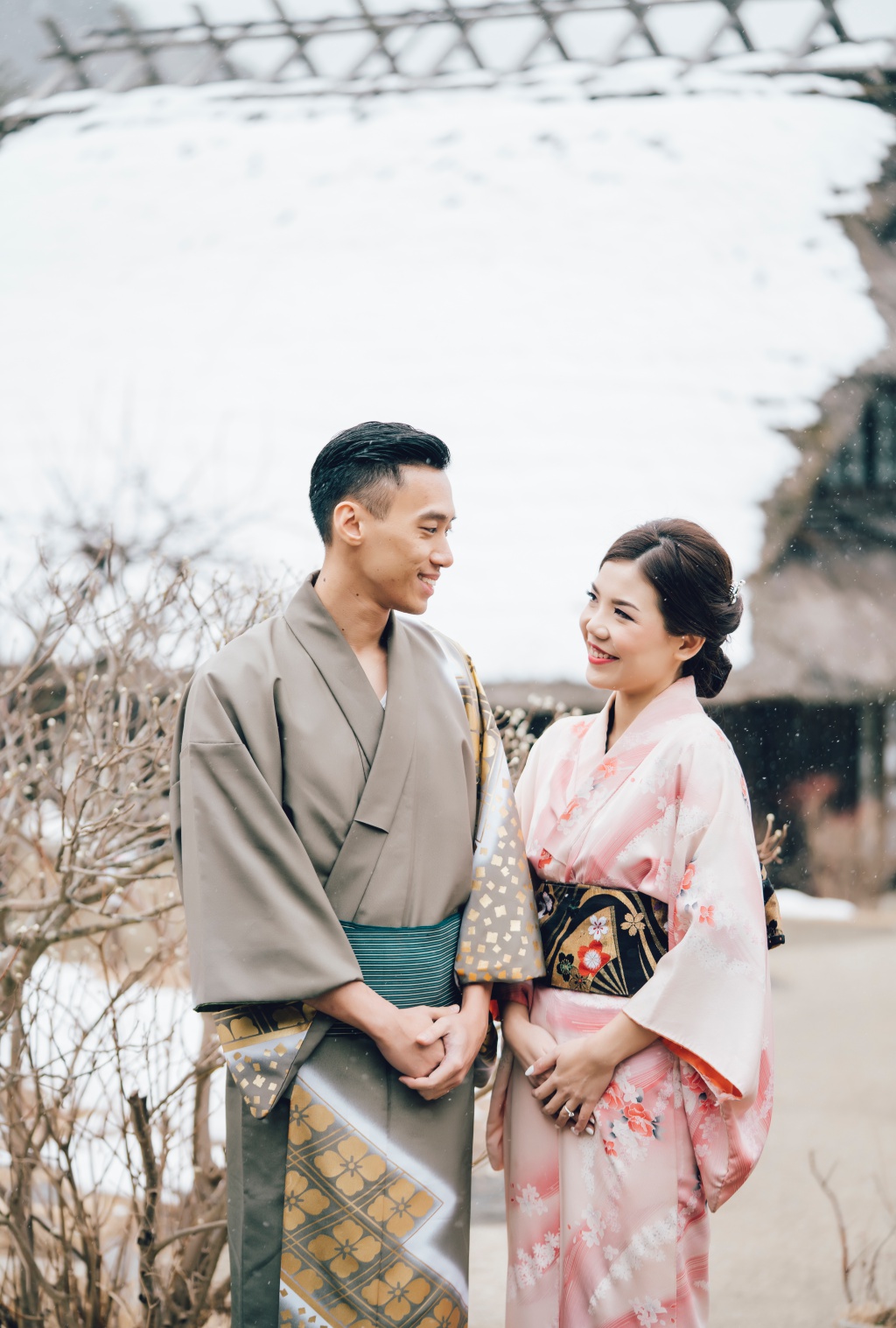 I&V: Japan Tokyo Pre-Wedding And Kimono Photoshoot At Traditional Village And Pagoda During Winter  by Lenham  on OneThreeOneFour 1