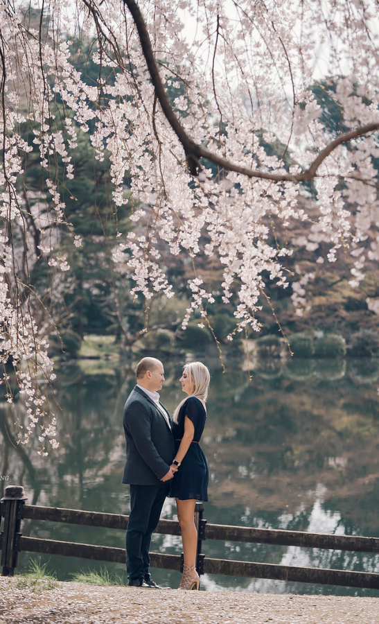 Japan Tokyo Casual Honeymoon Photoshoot At Shinjuku Gyoen During Sakura Season  by Lenham on OneThreeOneFour 8