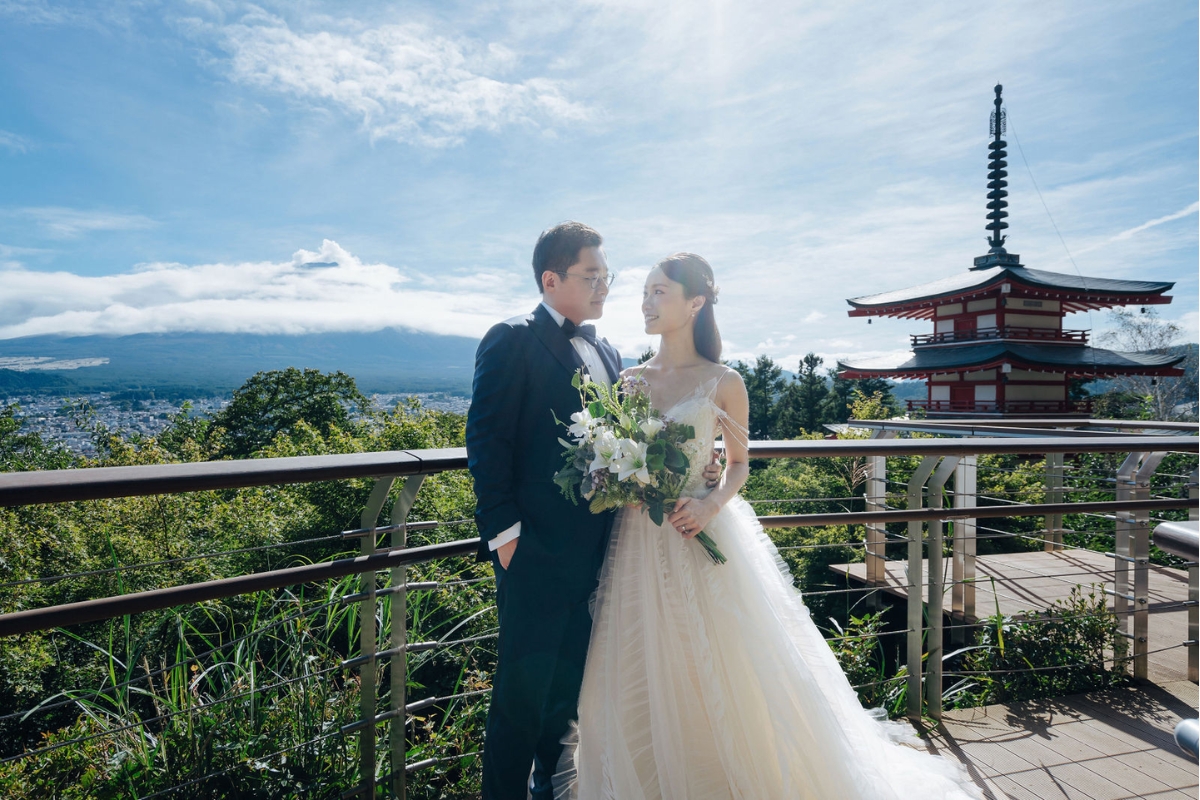 Tokyo Pre-Wedding Photoshoot with Asakusa Temple, Chureito Pagoda, Oishi Park, and Shibuya. by Dahe on OneThreeOneFour 7