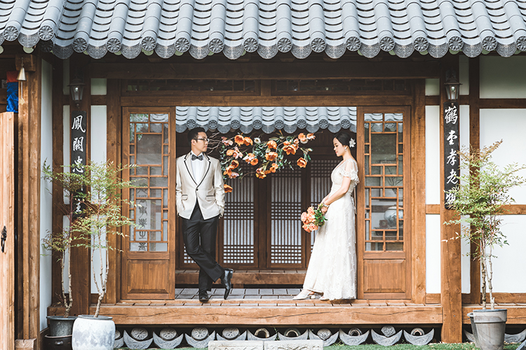 korea studio wedding photoshoot