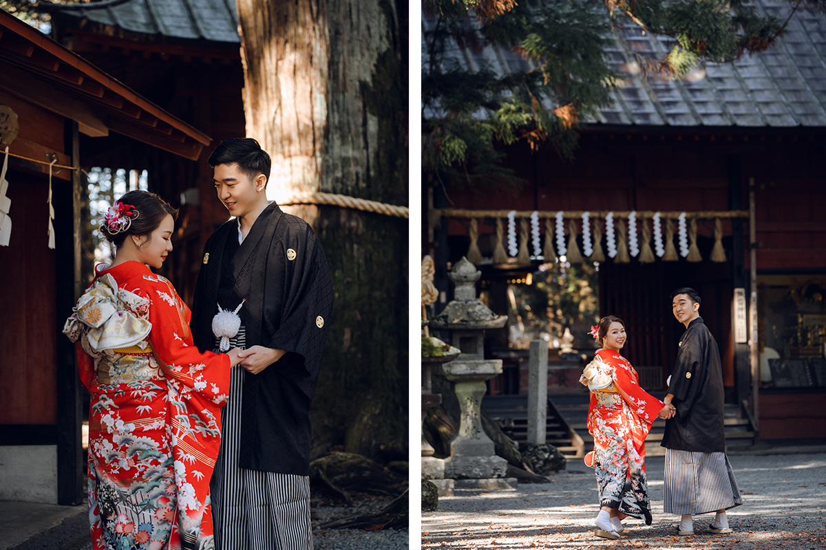 Autumn Maple Leaves Pre-Wedding Photoshoot in Mount Fuji  by Dahe on OneThreeOneFour 2