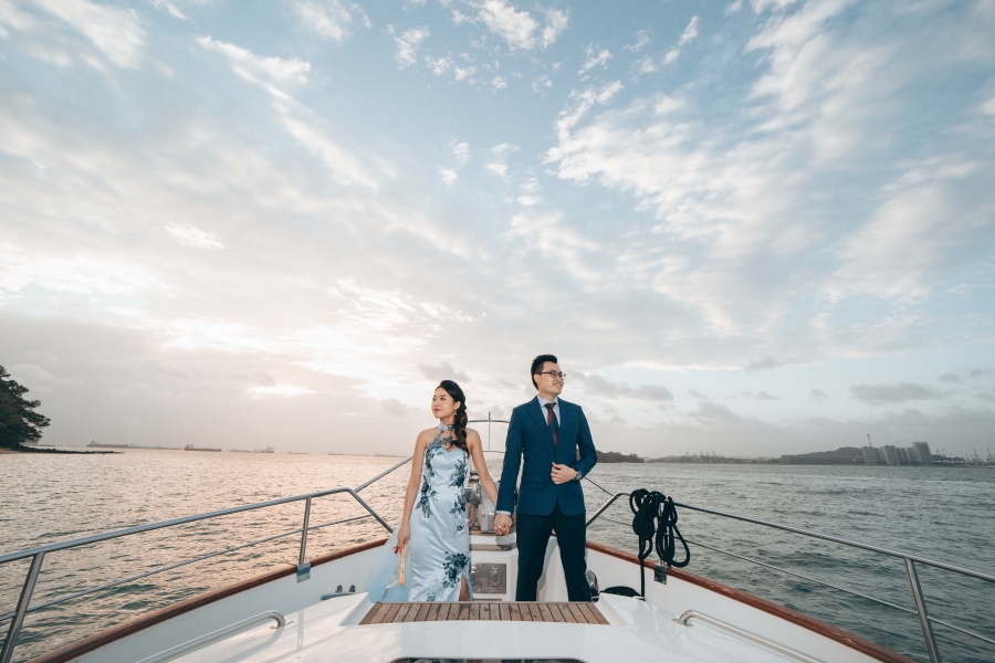 Singapore Pre-Wedding Photoshoot At Yacht, Fort Canning Park And Seletar Airport by Cheng on OneThreeOneFour 14