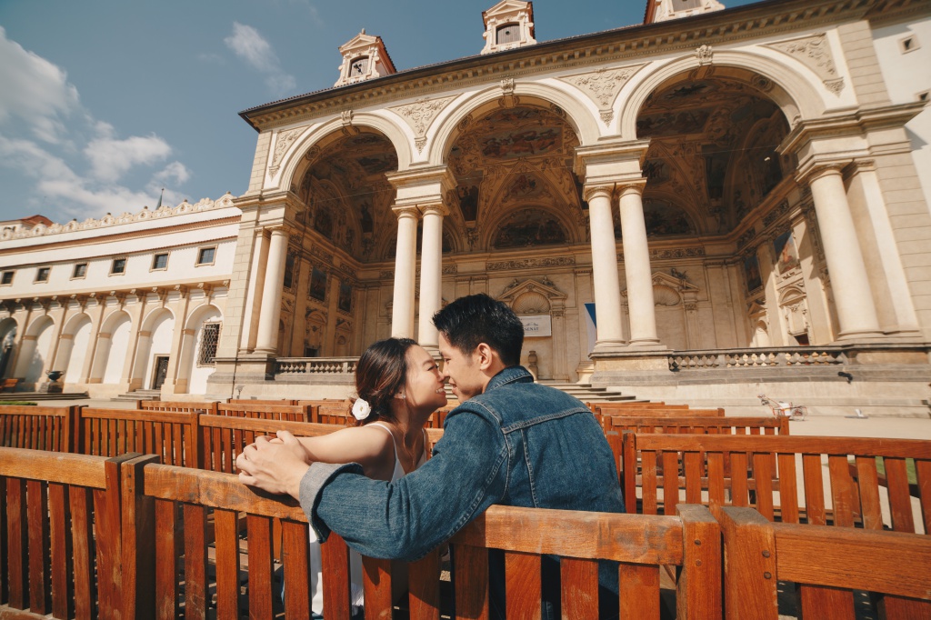 Prague Pre-Wedding Photoshoot At Old Town Square, Vrtba Garden And St. Vitus Cathedral  by Nika  on OneThreeOneFour 13