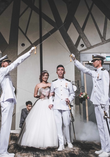 Singapore Full Day Photography For Military Style Wedding