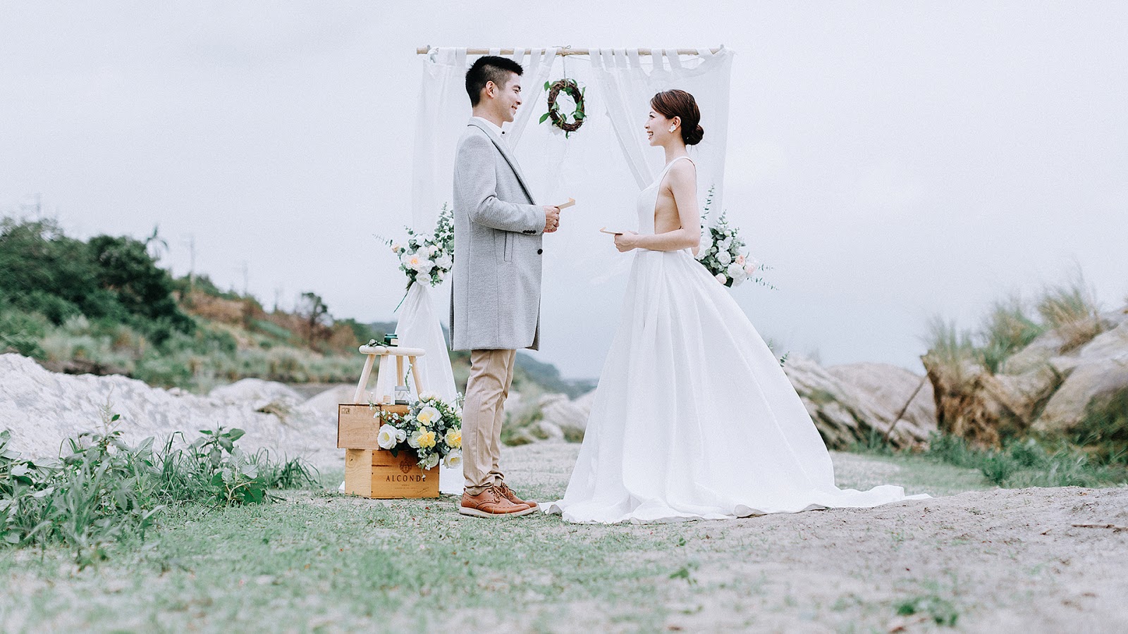 Taiwan Pre-Wedding Photoshoot And Elopement At Wild Rocky Fields  by Andy on OneThreeOneFour 34