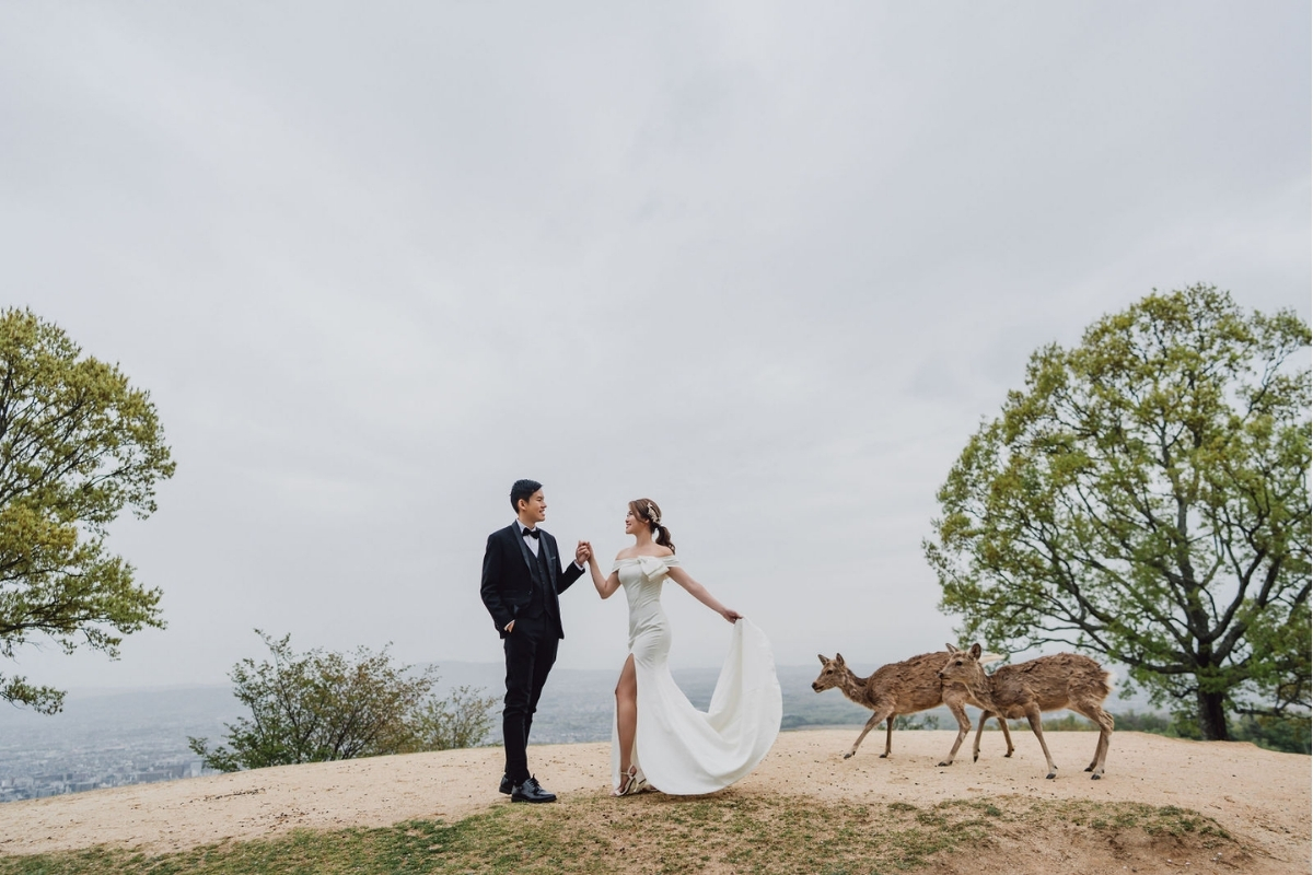 Kyoto Pre-Wedding Photoshoot with Eikando Temple, Mt Wakakusa, and Nara Deer Park by Kinosaki on OneThreeOneFour 26