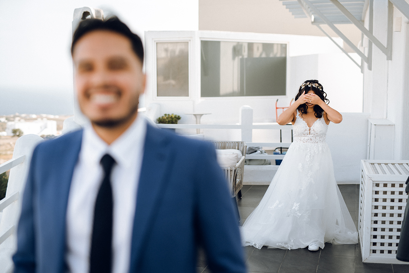 Dreamy & Romantic Santorini Pre-Wedding Photoshoot by Christina on OneThreeOneFour 2
