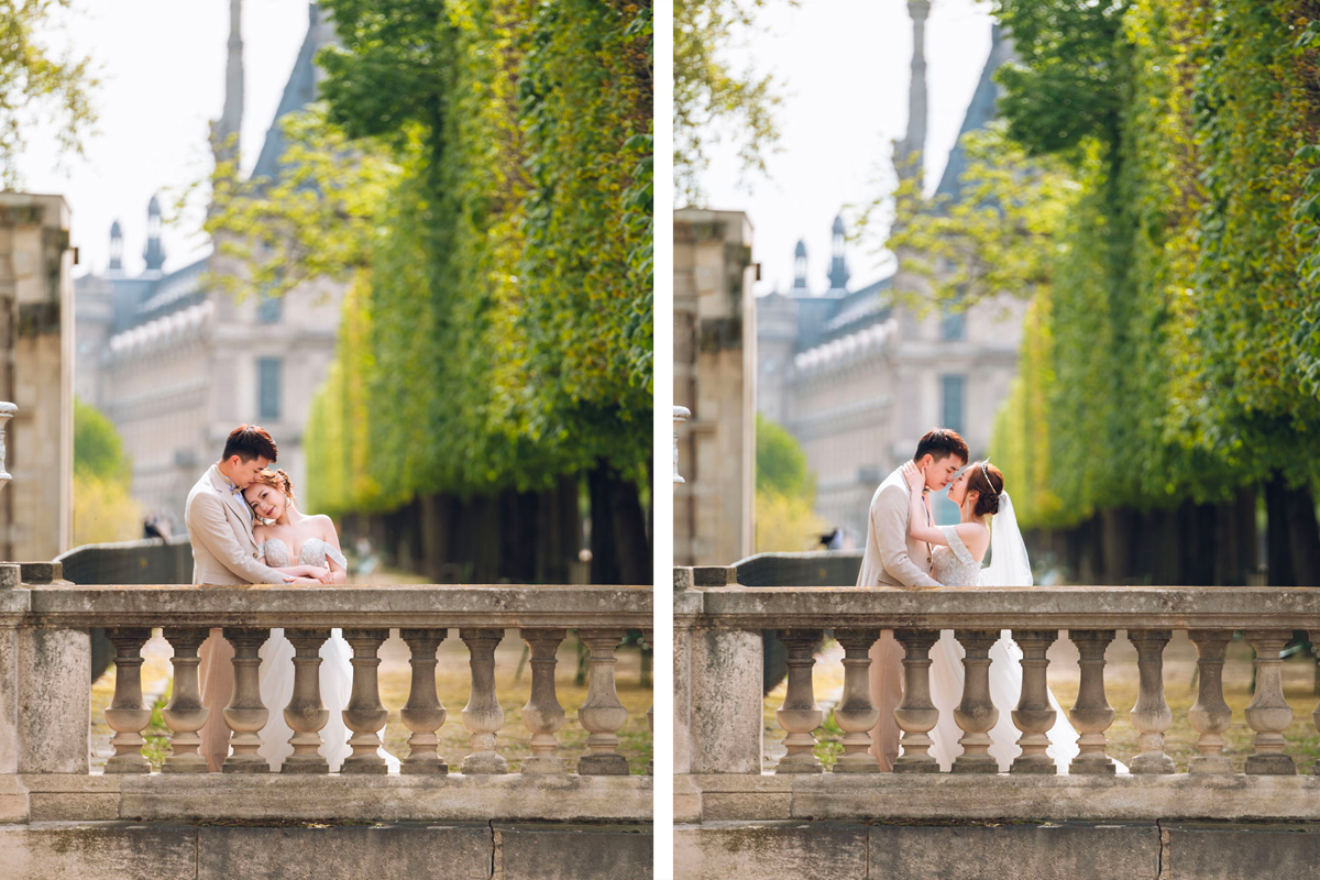 Eternal Love in Paris: Pre-Wedding Photoshoot for Hong Kong Couple | Eiffel Tower, Trocadero, Café, Louvre, Alexandre III Bridge by Arnel on OneThreeOneFour 14