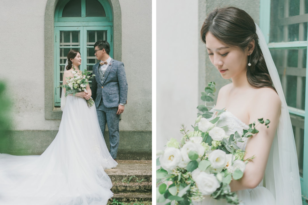 Taiwan Pre-Wedding Photoshoot Local Neighbourhood Street Garden Beach by  on OneThreeOneFour 13