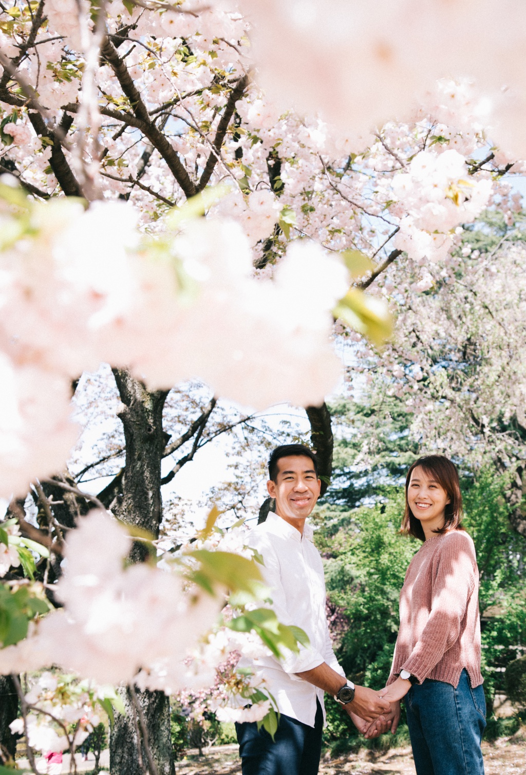 Japan Tokyo Casual Couple Photoshoot And Surprise Proposal With Cherry Blossom  by Hiro  on OneThreeOneFour 13