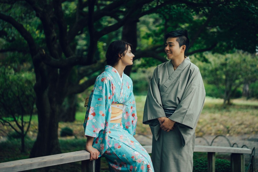 I: Mixed couple pre-wedding in Tokyo wearing kimono by Lenham on OneThreeOneFour 15