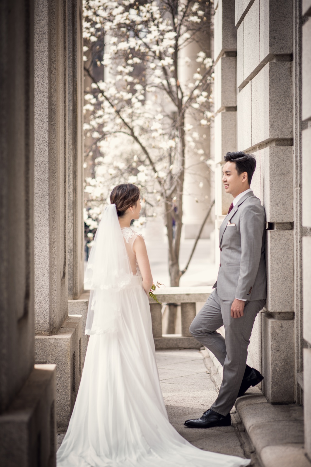 Korea Outdoor Pre-Wedding Photoshoot At Kyunghee University  by Junghoon on OneThreeOneFour 6