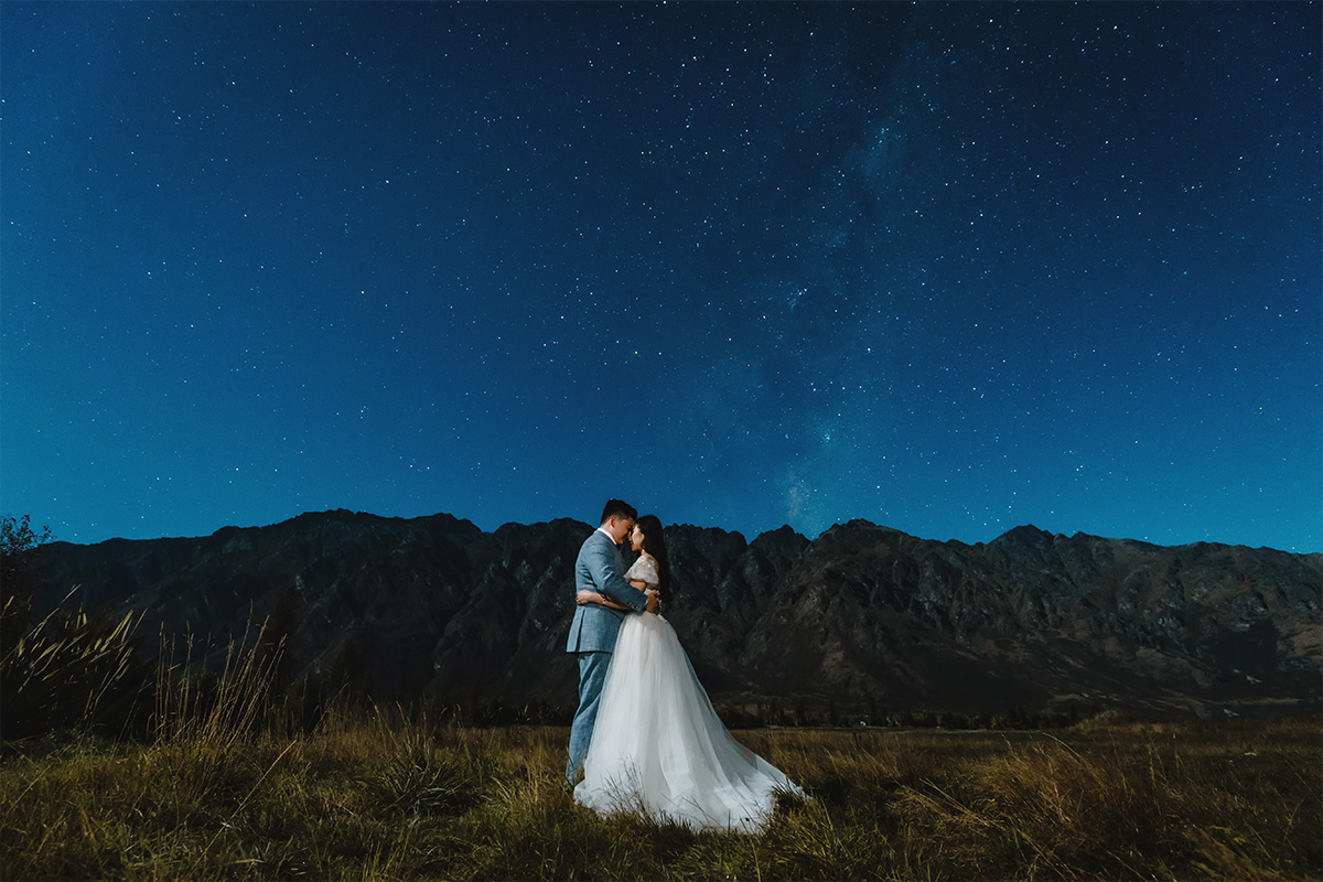 New Zealand Pre-Wedding 3-Days Photoshoot with Coromandel Peak, Mount Cook National Park, Arrowtown and Starry Night by Fei on OneThreeOneFour 36