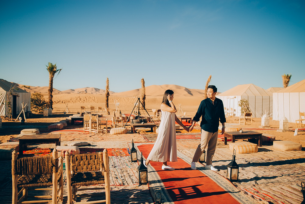 Morocco Pre-Wedding Photoshoot At Aït Benhaddou, Sahara Desert And Marrakech  by Rich on OneThreeOneFour 14