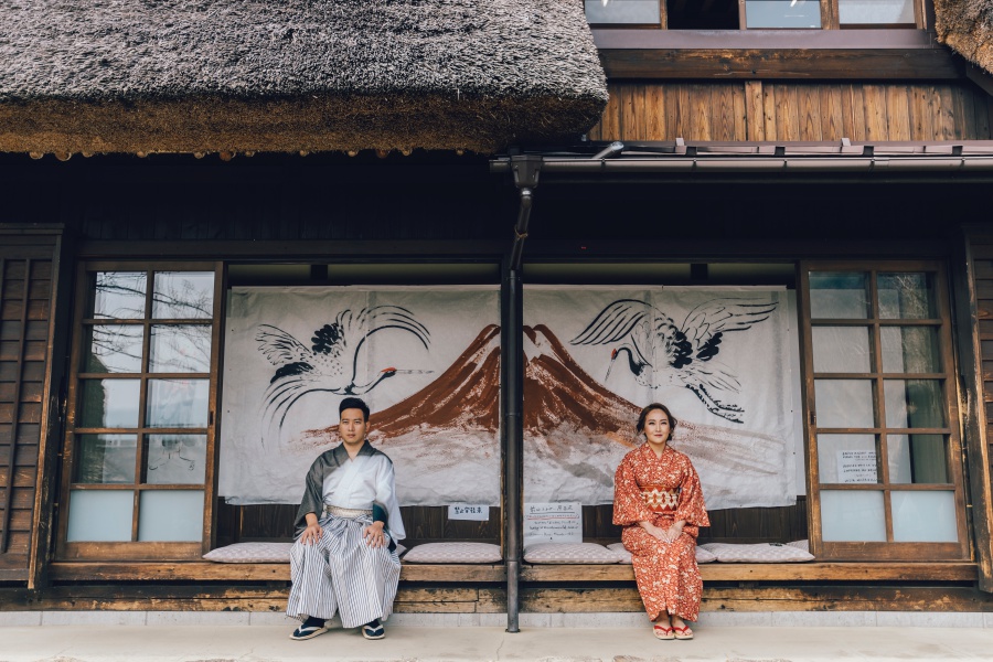Japan Tokyo Pre-Wedding Photoshoot At Traditional Japanese Village And Mount Fuji  by Lenham  on OneThreeOneFour 5
