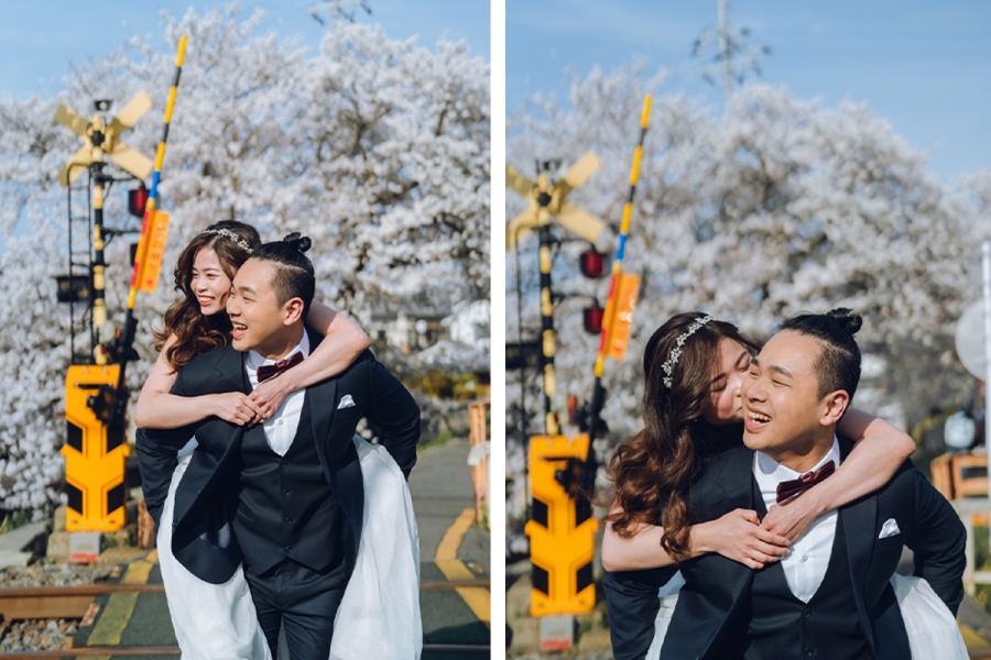 Spring Symphony: Xian Xiong & Samantha's Enchanting Pre-Wedding in Kyoto & Nara by Kinosaki on OneThreeOneFour 9