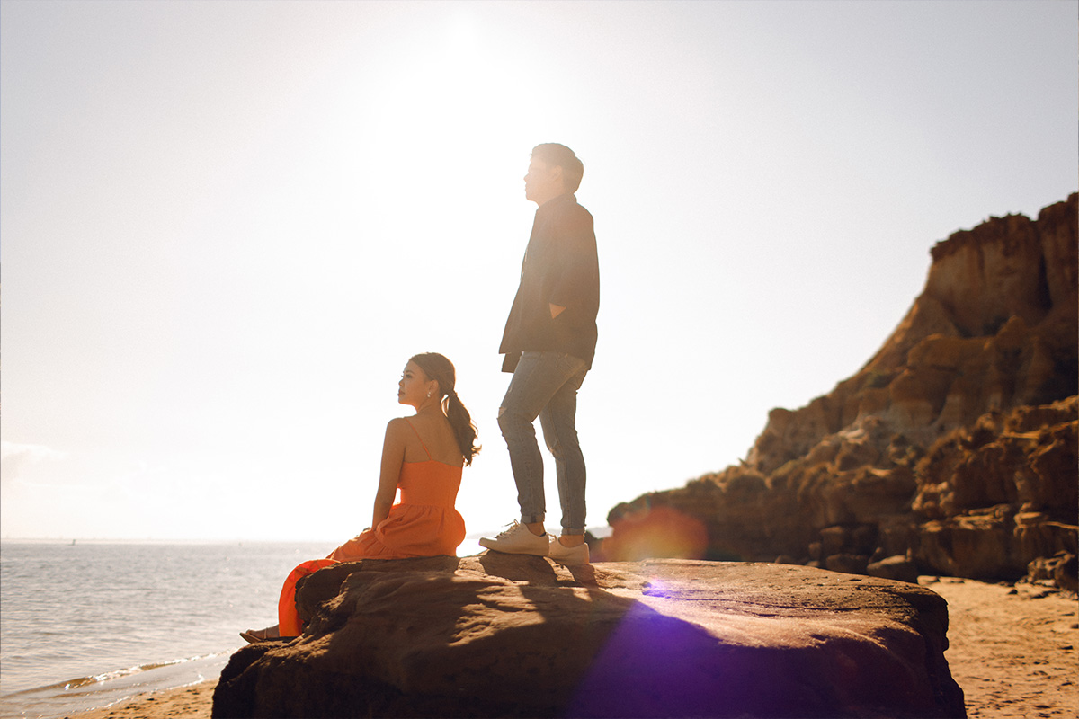 Melbourne Late Autumn Pre-wedding Photoshoot at St Patrick's Cathedral & Half Moon Bay by Freddie on OneThreeOneFour 17