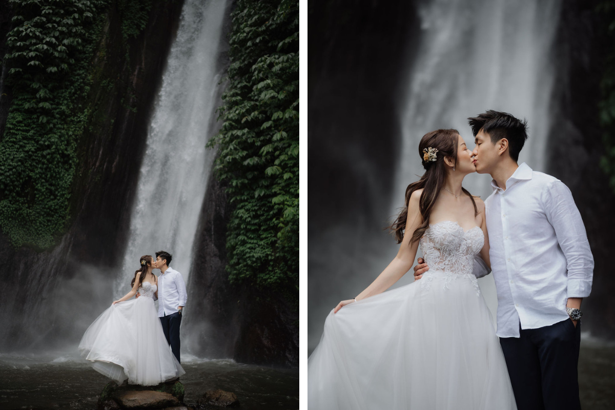 Bali Prewedding Photoshoot At Lake Tamblingan, Munduk Waterfall And Sunset At Mengening Beach by Cahya on OneThreeOneFour 13