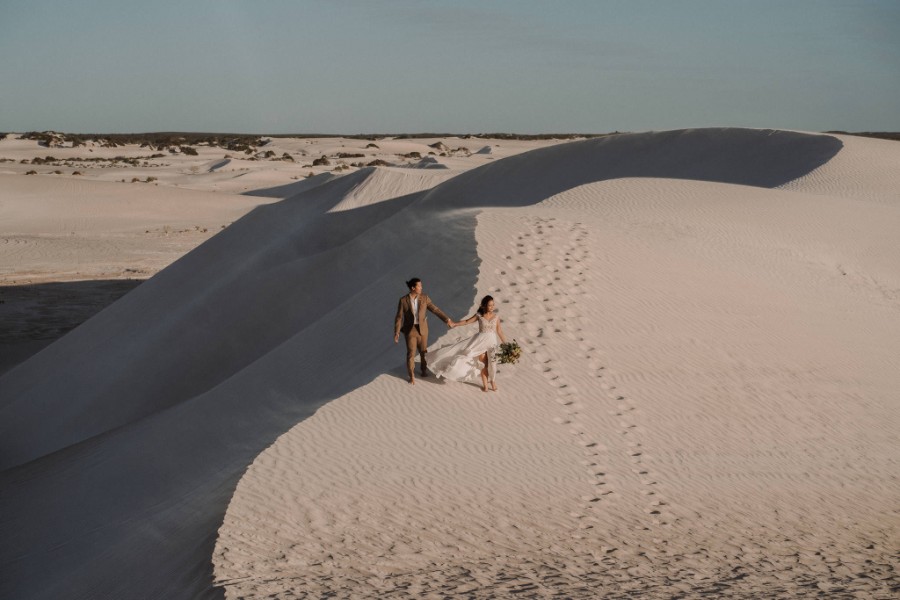 E&TJ: Pre-wedding in Perth at luxe Airbnb, Lancelin sand dunes by Jimmy on OneThreeOneFour 5