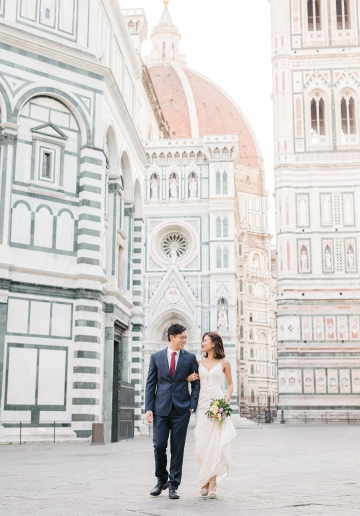 Y&J: Italy Florence Wedding Photoshoot - Singapore Couple -Spring