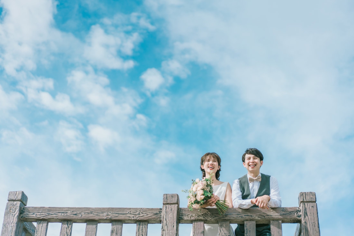 Taiwan Pre-Wedding Photoshoot Quaint Neighborhood Lush Green Hills Beach Romantic Getaway by  on OneThreeOneFour 2