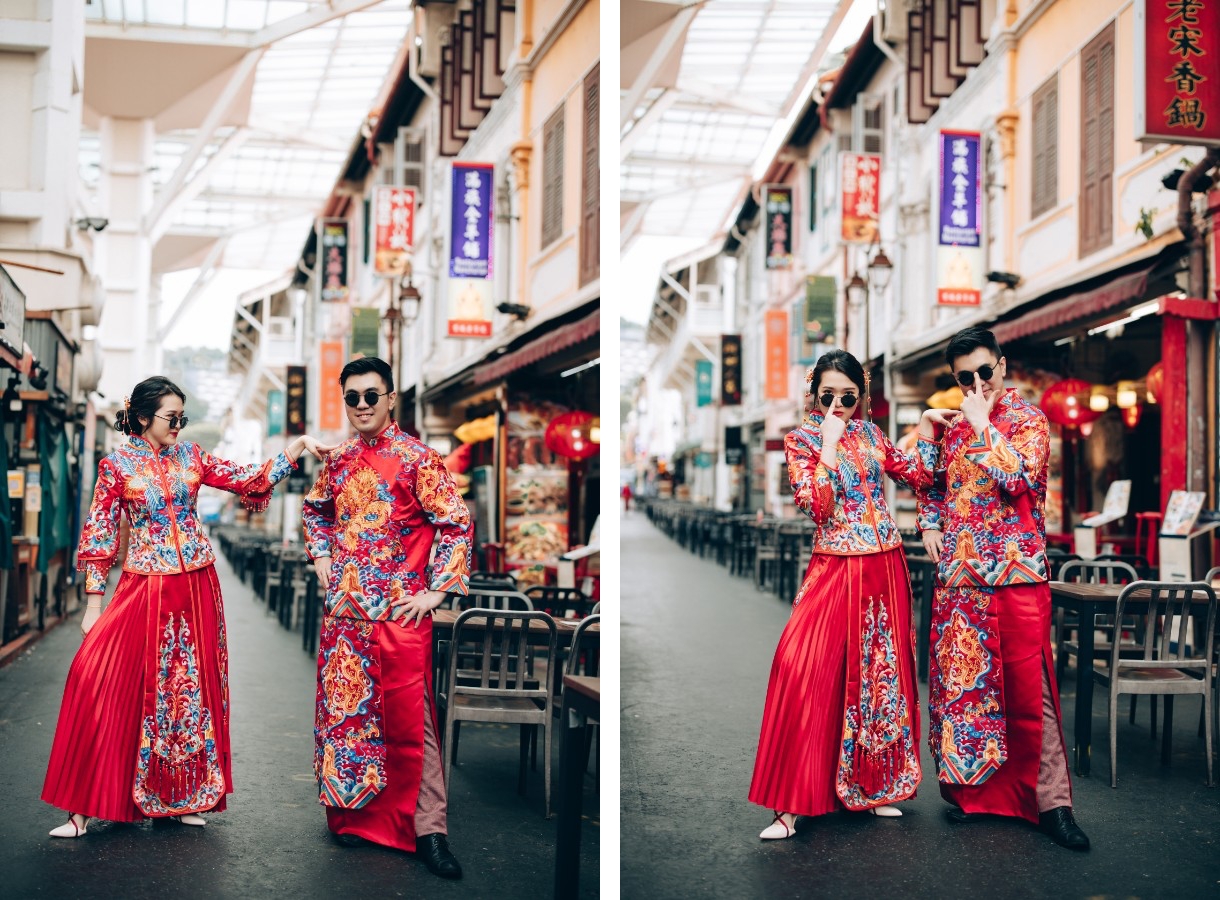 E&K: Quirky pre-wedding in Chinatown, Gardens by the Bay and beach by Cheng on OneThreeOneFour 0