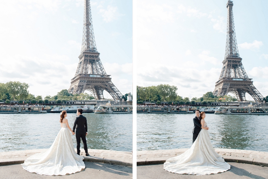 Parisian Elegance: Steven & Diana's Love Story at the Eiffel Tower, Palais Royal, Jardins Du Royal, Avenue de Camoens, and More by Arnel on OneThreeOneFour 7