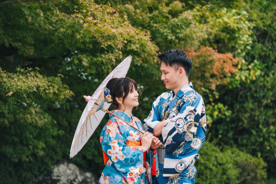 K: Autumn kimono pre-wedding in Kyoto, Higashiyama District by Shu Hao on OneThreeOneFour 1