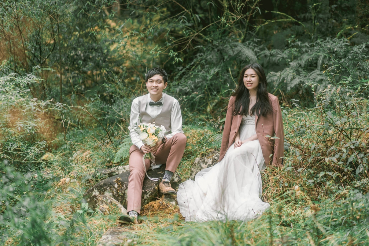 Taiwan Pre-Wedding Photoshoot Countryside Forest Misty Bridges by  on OneThreeOneFour 33