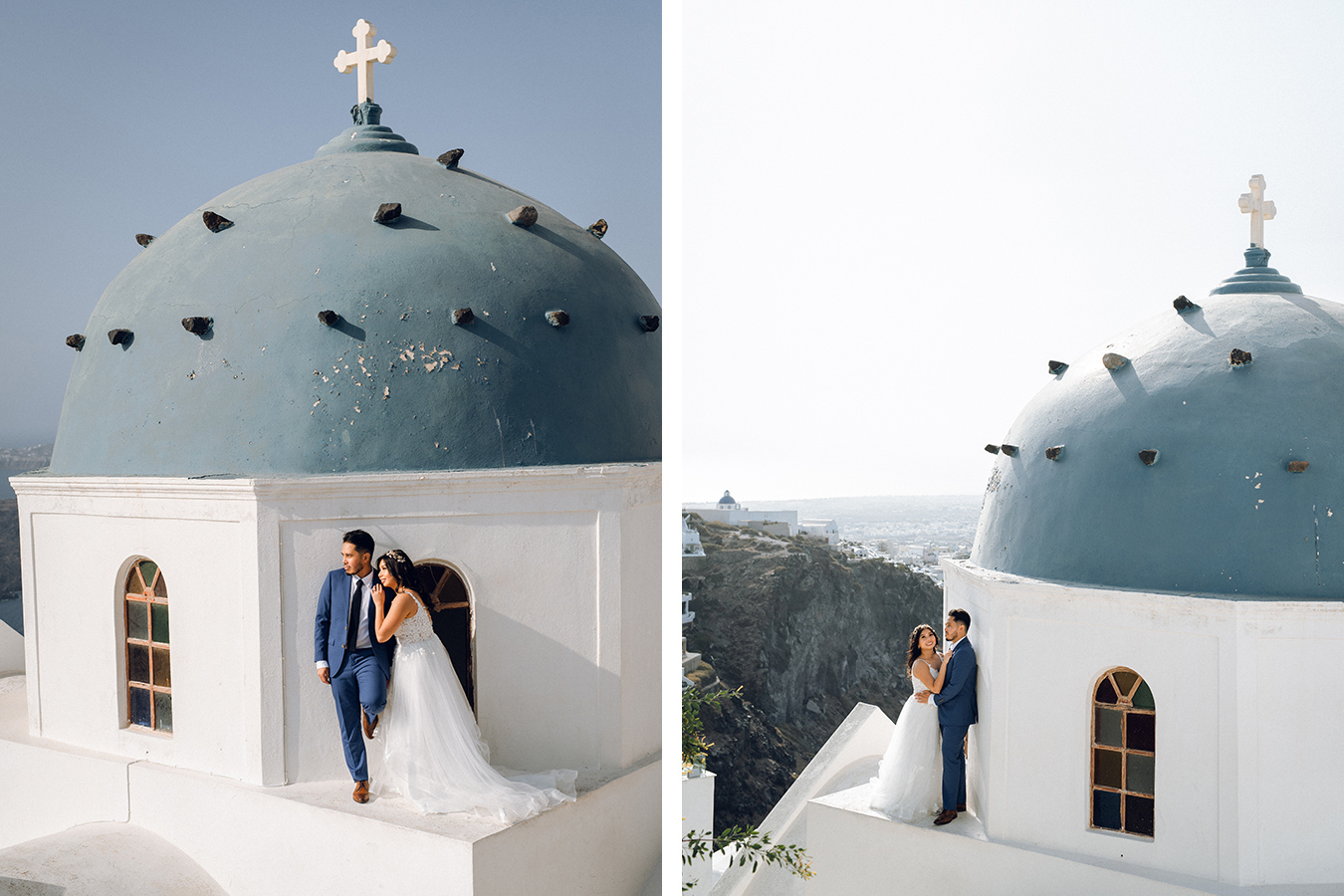 Dreamy & Romantic Santorini Pre-Wedding Photoshoot by Christina on OneThreeOneFour 12