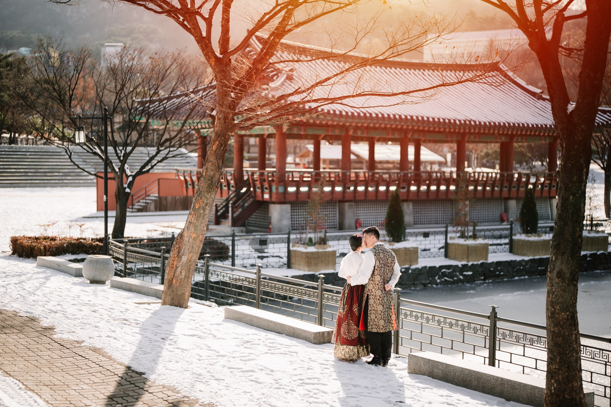 Whispers of Love in Seoul's Winter Wonderland: Snowy Pre-Wedding Extravaganza by Jungyeol on OneThreeOneFour 27