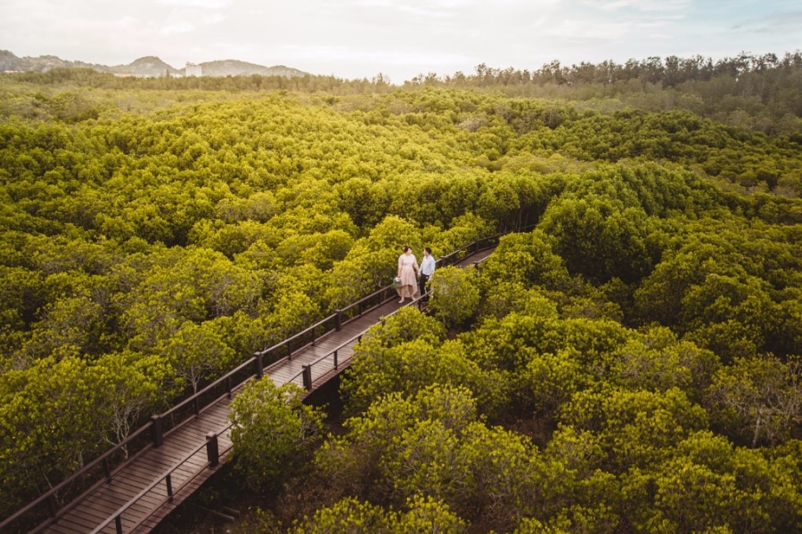 Hua Hin Pre-Wedding Photoshoot At Market, Mangrove Forest And Beach by Por  on OneThreeOneFour 6