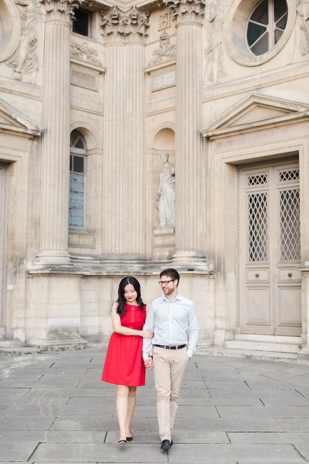 Paris Engagement Photo Shoot Louvre Palace and Tuileries Gardens  by Celine on OneThreeOneFour 1