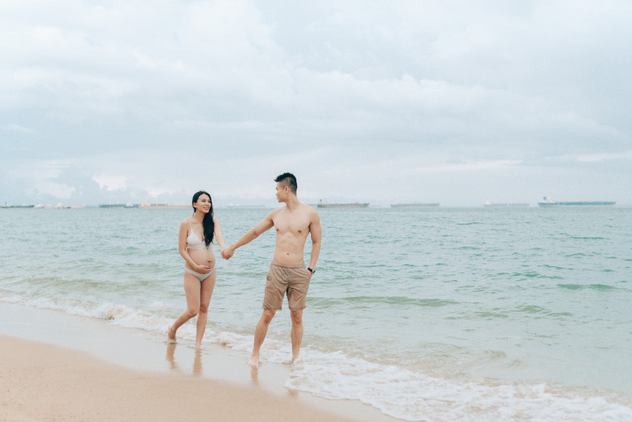 Singaporean influencer Faustina's maternity shoot at East Coast Park by Toh on OneThreeOneFour 19